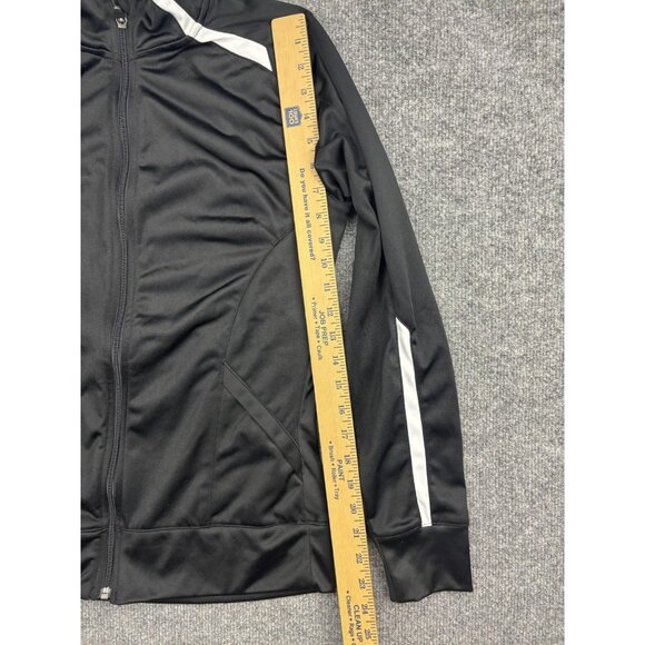 Nike Jacket Womens Medium Black Full Zip Track Training Swoosh Athletic Warm Up - Picture 5 of 8